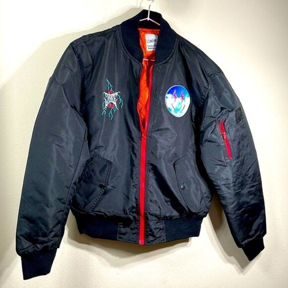 (N) J. Balvin Men's Bomber Jacket Sizes S(2), M(1) 2022 Jose Tour BN WOT Black - Picture 1 of 13